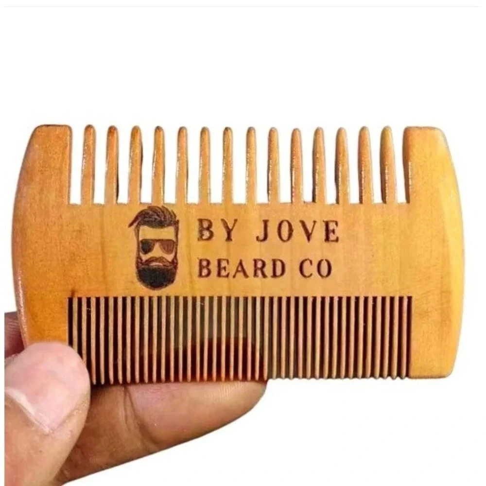 Boar's Hair Beard Brush & Natural Sandalwood Beard Comb Grooming Kit for‎ Men